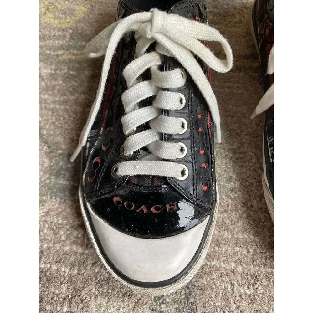 Coach Plaid Shoes size 7.5